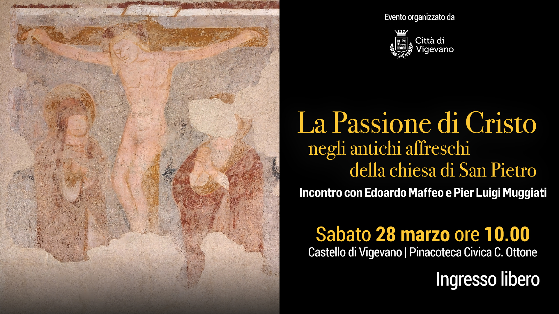 La Passione di Cristo negli antichi affreschi della chiesa di San Pietro