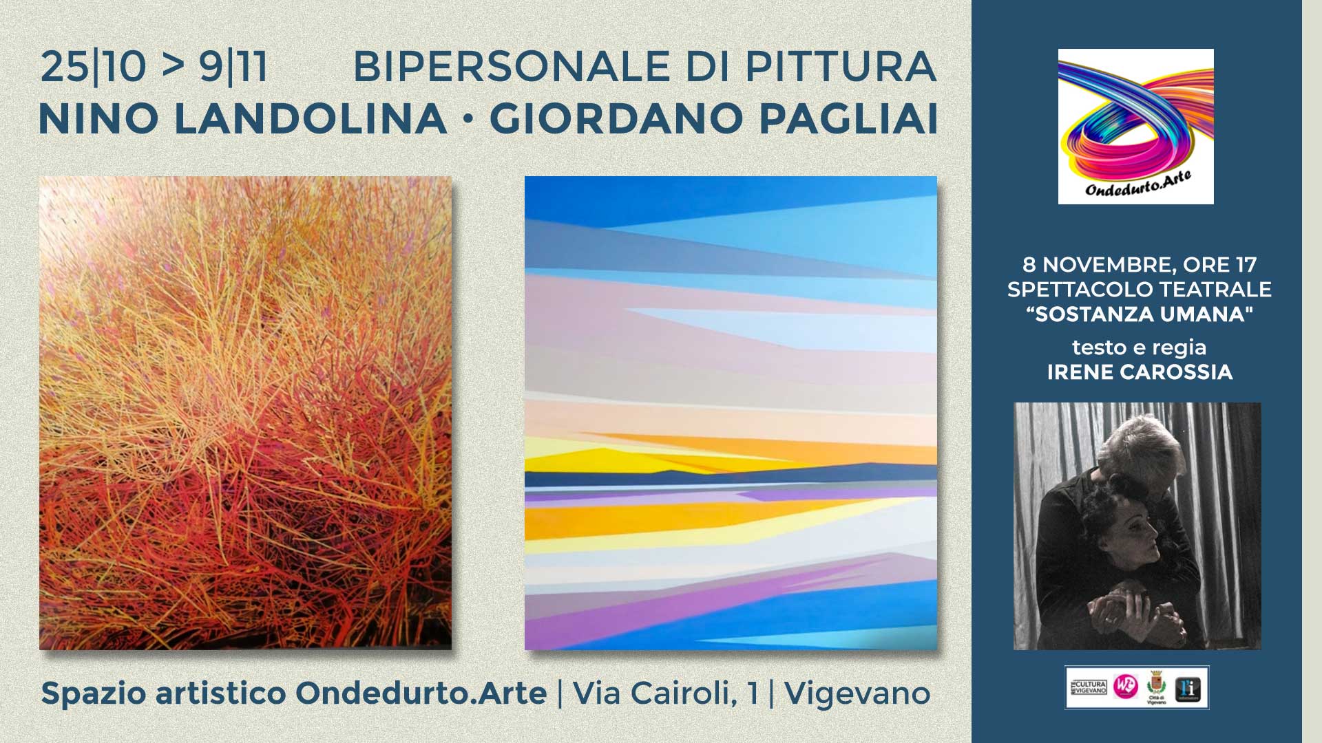 BIPERSONALE DI PITTURA DI NINO LANDOLINA E GIORDANO PAGLIAI