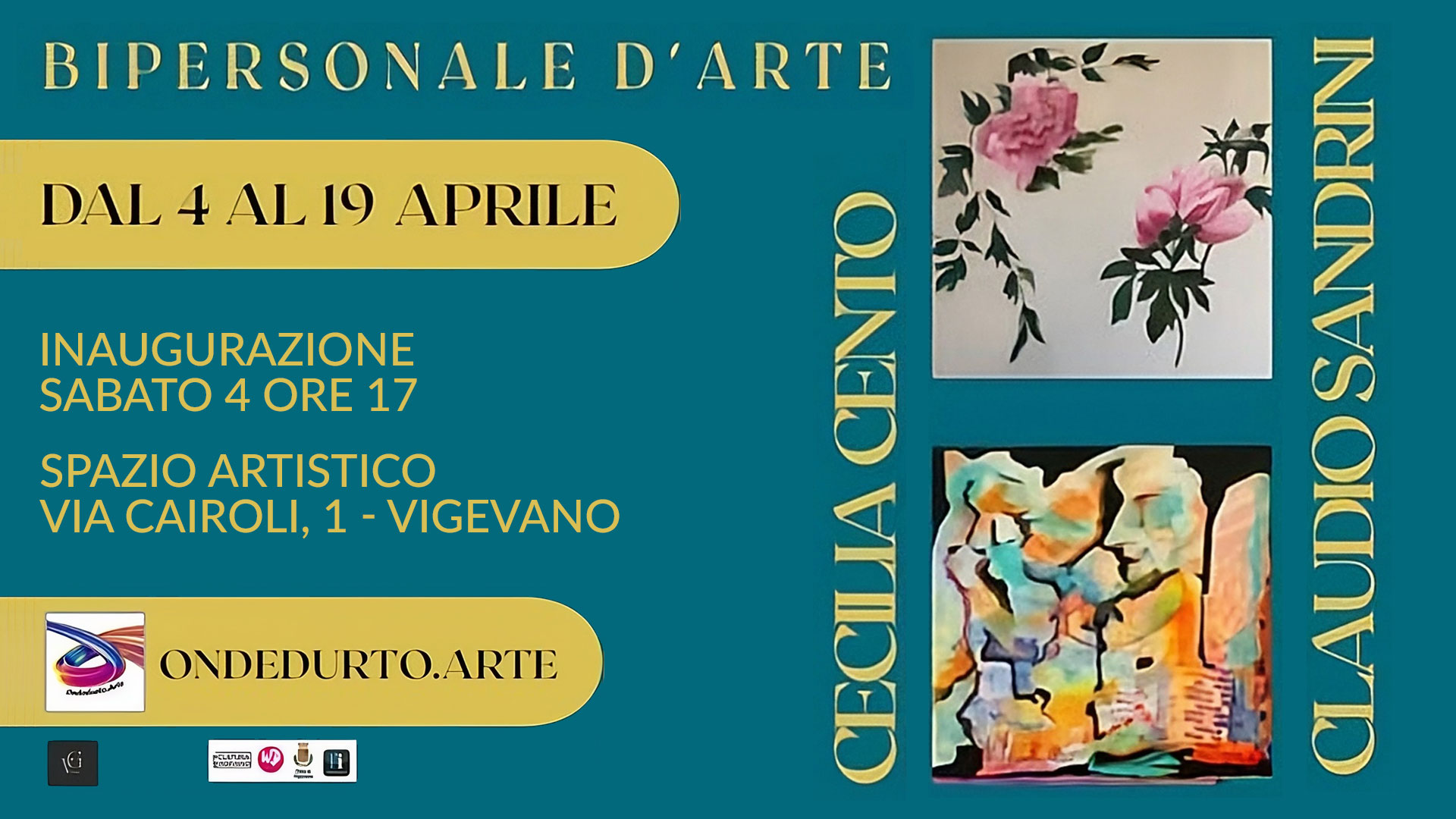 Bipersonale di pittura di CECILIA CENTO e CLAUDIO SANDRINI