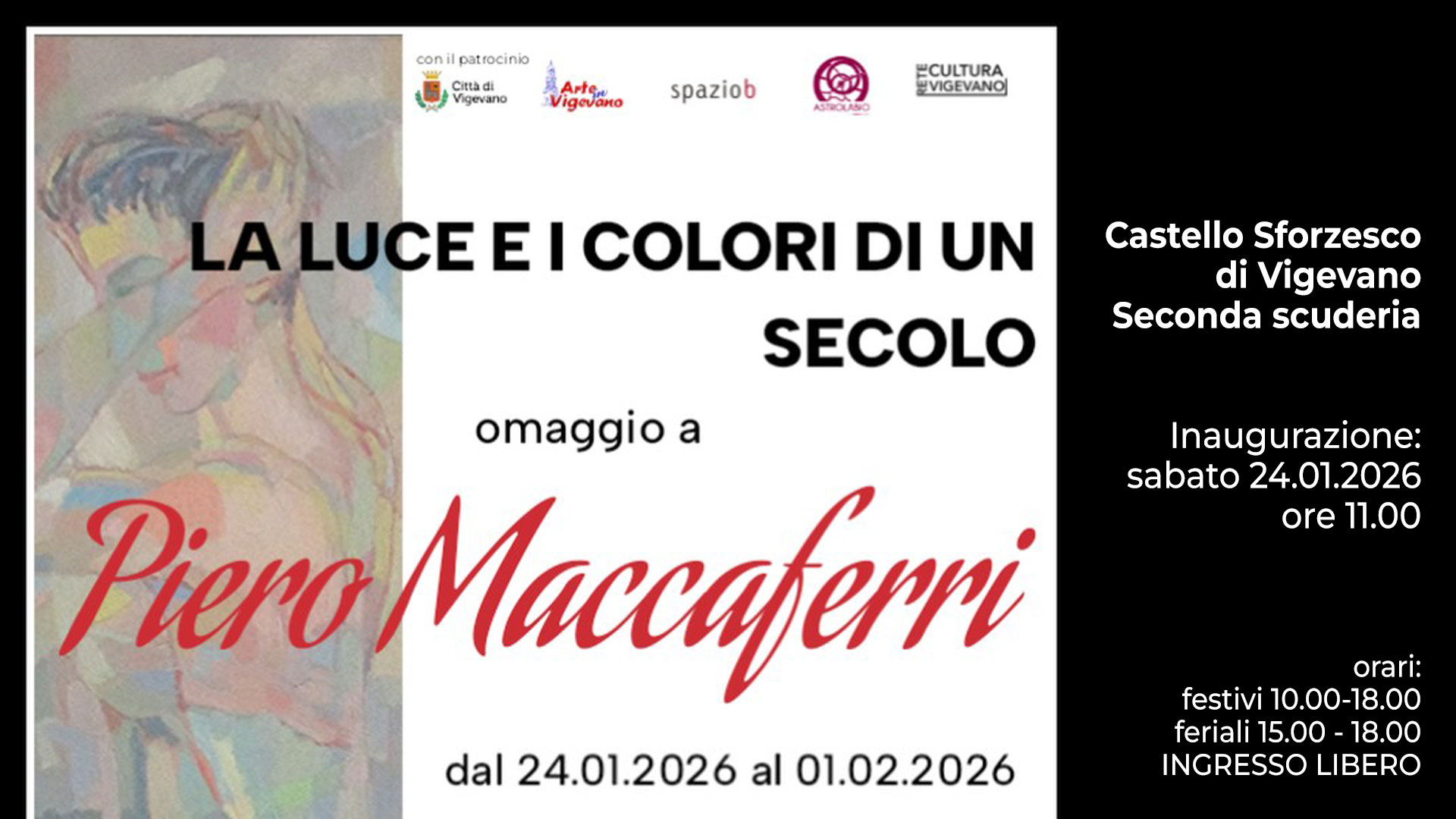 LA LUCE E I COLORI DI UN SECOLO - OMAGGIO A PIERO MACCAFERRI