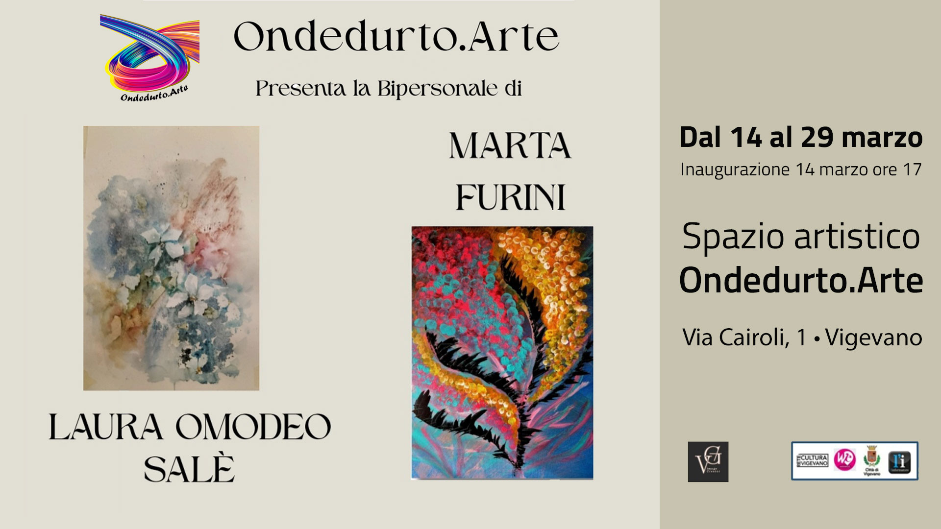 BIPERSONALE DI PITTURA DI MARTA FURINI E LAURA OMODEO SALÈ