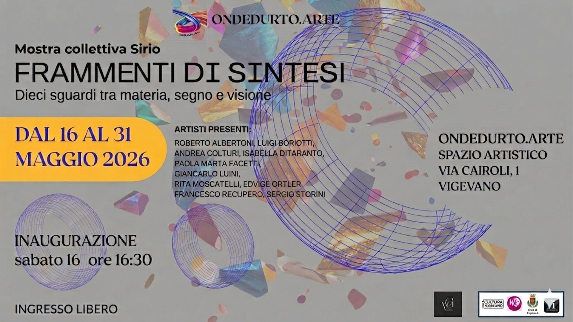 FRAMMENTI DI SINTESI - dieci sguardi tra materia, segno e visione