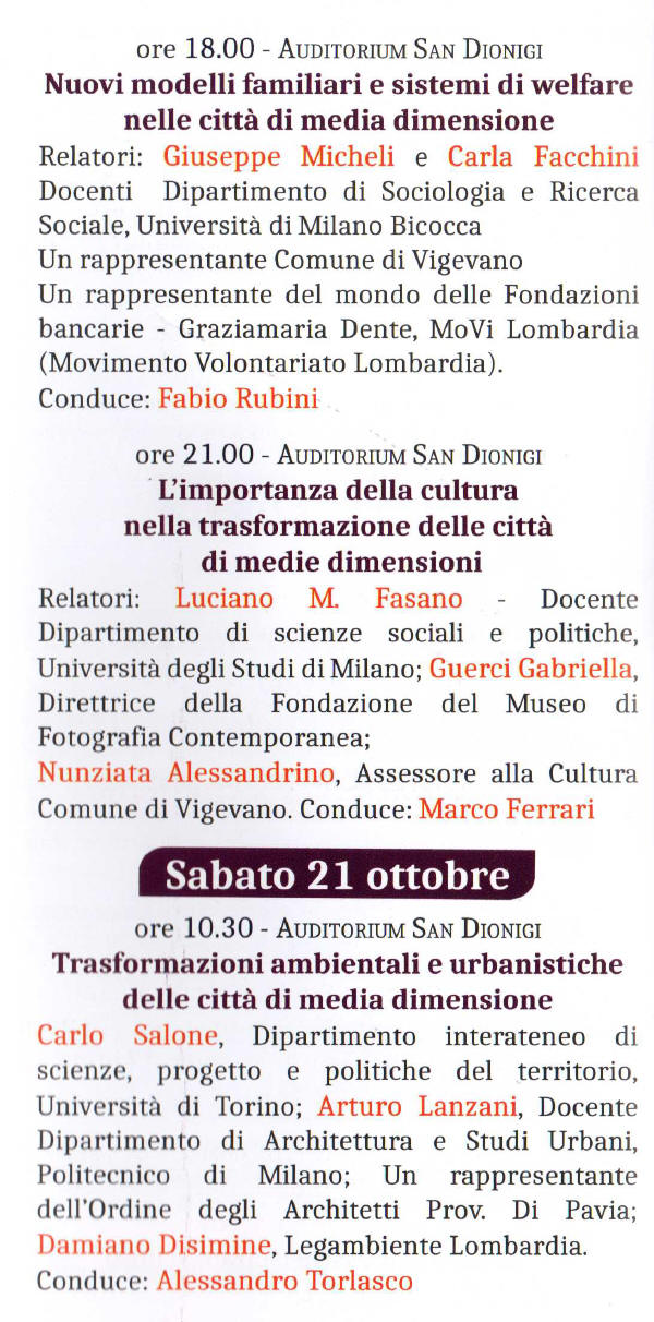 Rassegna Letteraria Vigevano 2017